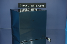 airtight latex vacuumcube in metallic black , with stailess steel frame