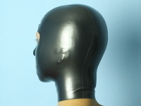 made to measure latex mask in metalic pewter 0.4mm