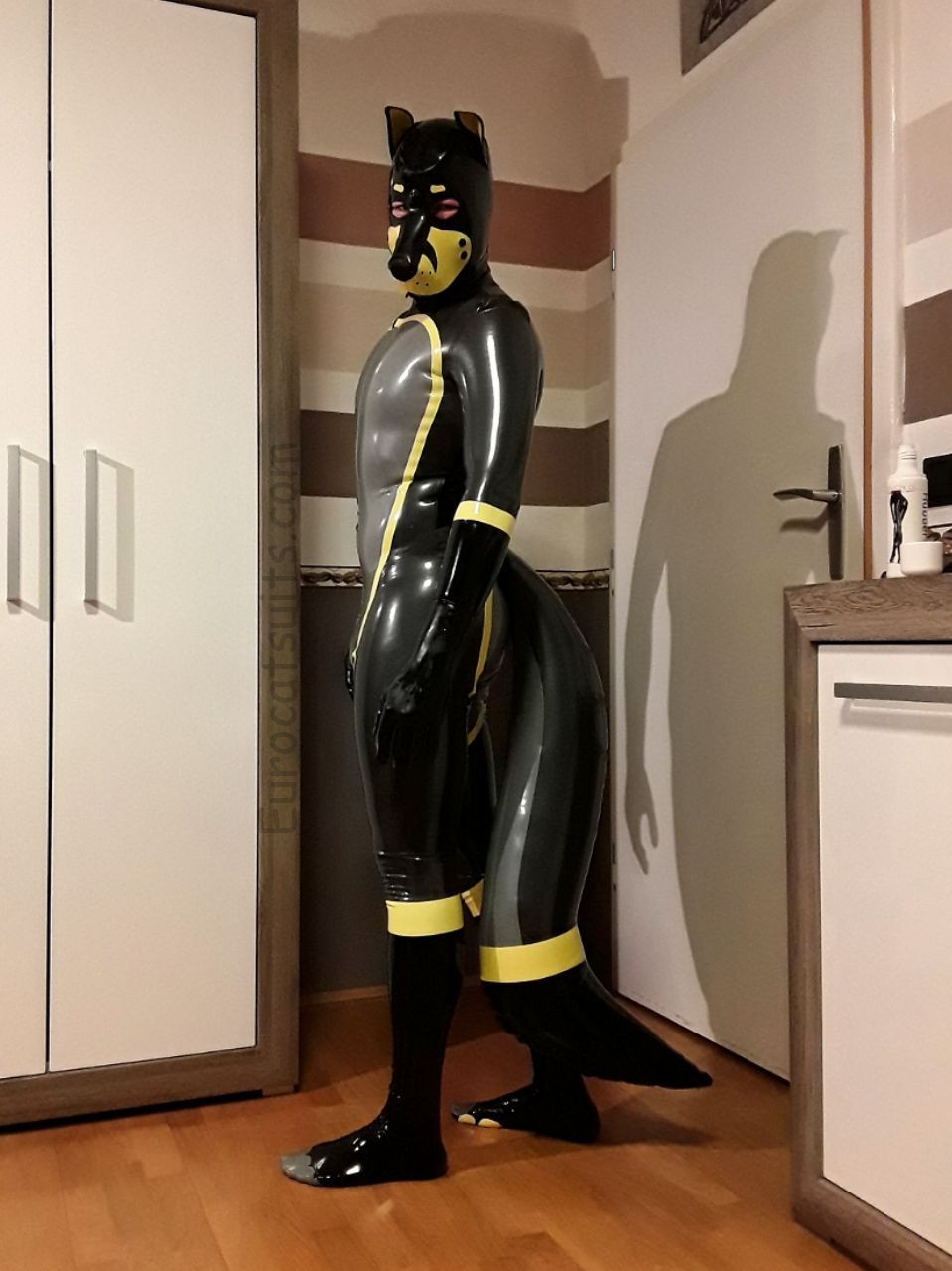 latex fox catsuit from Eurocatsuits.com
